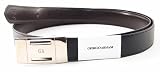 Giorgio Armani - Giorgio Armani Adjustable Leather Black/Brown Reversible Men's Belt