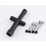 Team Losi Front Rear Threaded Axle Set: Micro T B DT RAM by TEAMLOSI