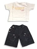 Mish Mish - Infant/Newborn Baby Boys Short Set, White, Blue