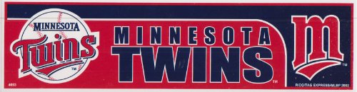 Minnesota Twins MLB Bumper Sticker - 3