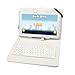 10.1 Inch Folio Artificial Leather Tablet Protector Case Cover Keyboard Case for Universal Android Tablet PC (White)