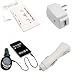 GTMax White USB Home Travel Charger Adapter + White USB Car Charger Adapter + White Car Stereo Audio Cassette Tape Adapter + Black FM Transmitter with SD Slot and IR Remote (SD / MMC / USB Port / MP3) for Verizon CMDA & AT&T GSM Apple Iphone 4G , Ipod Touch iTouch 4G 4th , Apple Ipod Classic 160GB 120GB 80GB
