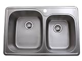 Ticor Stainless Steel 18-gauge Overmount Kitchen Sink