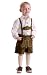 German Lederhosen for Kids, Style Maximilian, brown, size 2