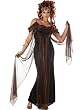 Womens Metallic Burgundy Sensual Medusa Costume, the Mythical Siren