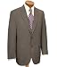 Traveler Suit Separate 2-Button Jacket-Medium Brown Microcheck