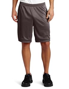 Champion Men's Long Mesh Short With Pockets,Granite Heather,XXLARGE