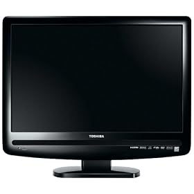 Toshiba 19DV555DB - 19" Widescreen HD Ready LCD TV/DVD Combi with Freeview - Glossy Black