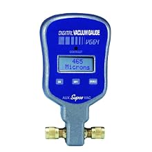 Supco VG64   Vacuum Gauge, Digital Display, 0-12000 microns Range, 10% Accuracy, 1/4" Male Flare Fitting Connection