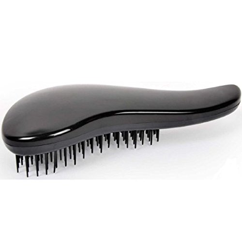 Mousand Black Detangling Hair Brush Comb Shower Hair Brush Salon Styling Tamer Tool for Women, Girls, Men & Boys - Use in Wet and Dry Hair