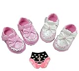 LAZA ベビー 女の子靴 子供靴 キッズ ベビーシューズ スニーカー 子供フォーマルシューズ・七五三・発表会・結婚式 演奏会 花嫁介添人 カラー ピンク ホワイト (内存13CM, ピンク)