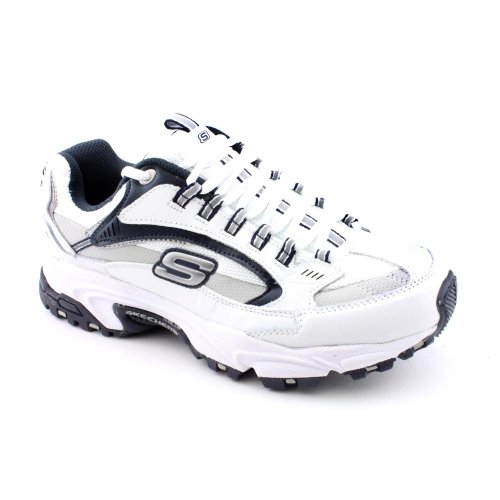 Skechers Sport Stamina-Nuovo New X Wide Athletic Sneakers Shoes White Mens
