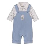 Newborn Boys' Lullaby Club Quilted Coveralls 2-pc. Set - Blue