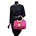 Dasein Leather Elegant Hinged Handle Winged Satchel, Shoulder Bag, Briefcase, Handbag