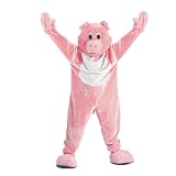 Adults' Pig Mascot Costume