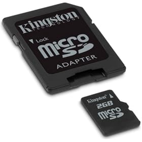 Kingston 2 GB microSD Flash Memory Card SDC/2GB