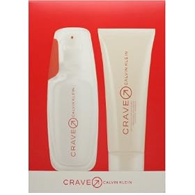 Crave by Calvin Klein for Men 2 Piece Set Includes: 1.3 oz Eau de Toilette Spray + 3.4 oz Get Clean Hair and Body Wash/Gel