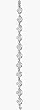 Auburn Tigers Paw 7.25 Bracelet - Sterling Silver Jewelry