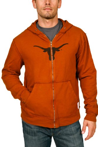 NCAA Men's Orange Texas Longhorns Zip Hoodie (Texas Orange, 2XLarge )