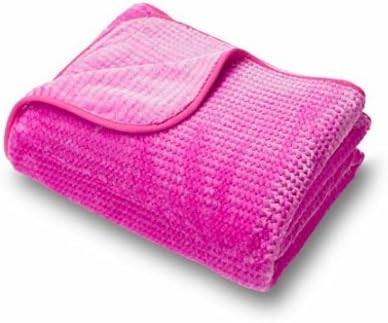 Soft and Cozy Amadora Microplush Twin Blanket (Pink)