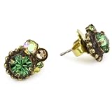 Sorrelli Water Lily Crystal Cluster Gold-Tone Stud 