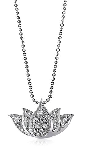 Alex woo "little faith" white gold lotus pend…