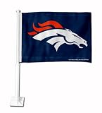 Denver Broncos Horse Head Logo Car Flag