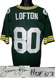 James Lofton Autographed/Hand Signed Green Bay Packers Green Prostyle Jersey HOF 03- JSA Hologram