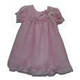 Baby Chiffon Dress with Round Collar (24m) (24m, Pink)