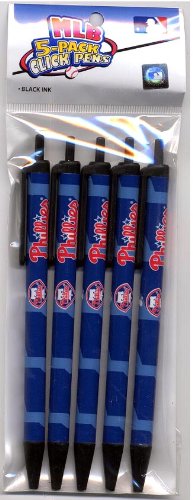 Philadelphia Phillies 5 Pack of Click Pens