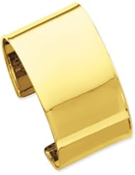 14k Gold 37mm Polished Bangle