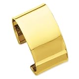 14k Gold 37mm Polished Bangle