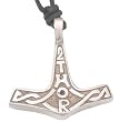 Celtic Thor Thor's Hammer Real Pewter Pendant Necklace