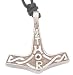 Celtic Thor Thor's Hammer Real Pewter Pendant Necklace