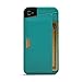 iPhone 4s Wallet Case - Q Card Case for iPhone 4/4s by CM4 - Ultra Slim Protective Carrying Cover (Pacific Green)