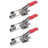 uxcell トグルクランプ　シルバートン　ストレートハンドル　切り替えクランプ　三個