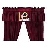 Sports Coverage NFLRedDV Washington Redskins Drapes and Valance