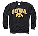 Iowa Hawkeyes Arch with Logo Crewneck Sweatshirt