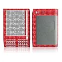 Dots Red Design Protective Decal Skin Sticker for Amazon Kindle E-Book Reader