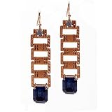 Marquis & Camus Vintage Gold Links Swariovski Crystal Earrings