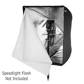 Fotodiox Pro 28x28 Umbrella Softbox Kit with Flash Bracket + Radio Trigger, fits Canon Flash Speedlite 600EX-RT 580EX, 580EX II, 430EX, 430EX II, 380EX, 270EX, 270EX II, 540EX. 550EX, 300TL