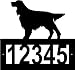 Custom Crafted GORDON SETTER Steel Address Sign