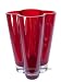 Ruby Red Bohemian Glass Vase