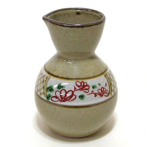 美濃焼食器　唐津小花　そば徳利(とっくり)