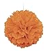 Orange Solid Hanging Tissue Pom Pom - 16