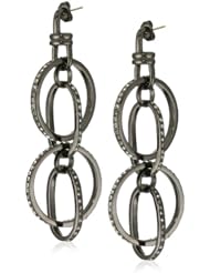 Paige Novick "Wyoming" Gunmetal Chandelier Earrings