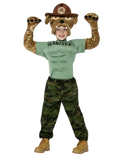 Buy Sound Off, 1, 2, 3, 4- Proud and Adorable in this Deluxe Plush United States Marine Corps Mascot...