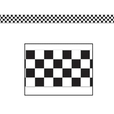 Checkered Poly Decorating Material Party Accessory (1 count) (1/Pkg)