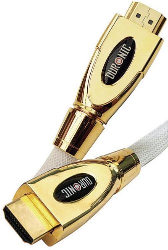 Duronic HDC01 - 1M HDMI Goldspec (Version 1.4|3D| Latest Technology) High Speed HDMI Cable - Premium 24K Gold Plated 1080p HDMI to HDMI Lead - 1 metres - Perfect for PS3 PLASMA LCD LED 3D HD TV Virgin Box SKY HD SKY+