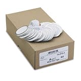 Metal rim white marking tags, strung with white twine, 1-7/8 diameter, 500/box